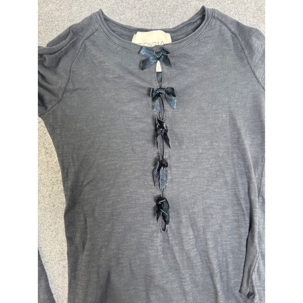 Free People TRICIA FIX Bella Swan Baby Bow Long Sleeve Top Size S Fairy - Picture 3 of 8